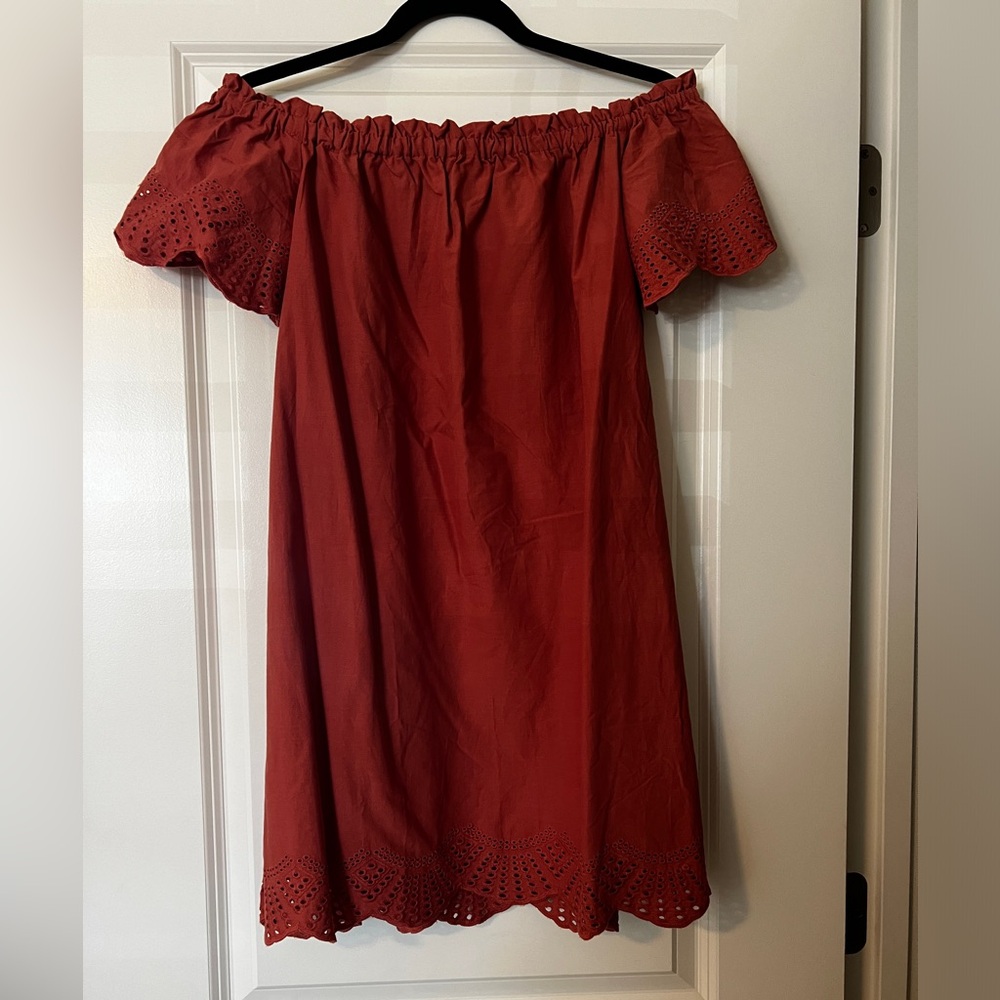 Muave Women’s Off Shoulder Iris Dress size Small - Picture 2 of 8